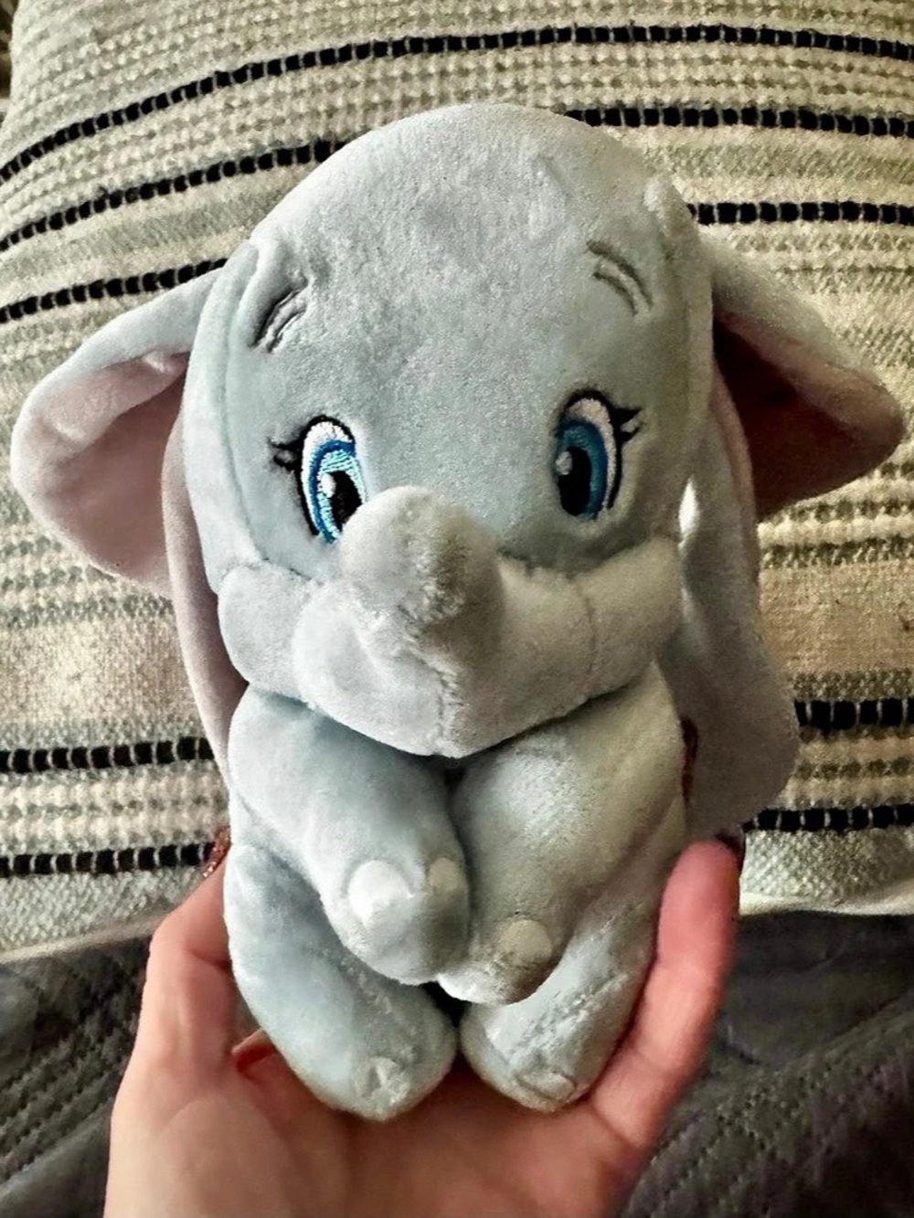 Ty Sparkle Disney Dumbo Elephant Plush Gray & Pink